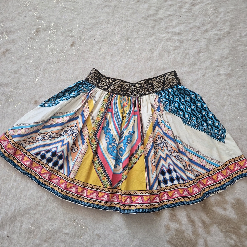 Flying Tomato Multicolor Patterned Skirt